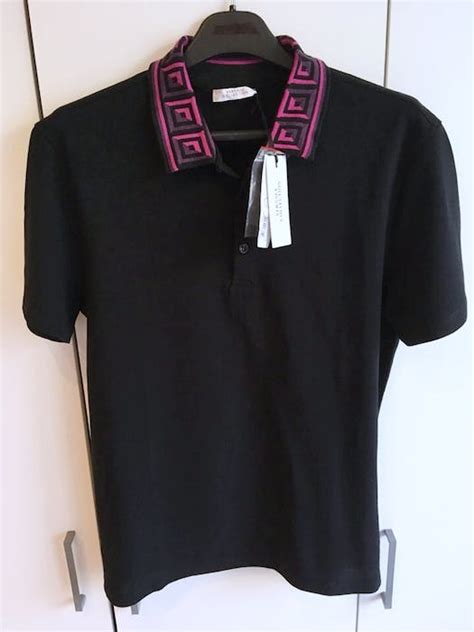 versace collection man polo 3 bott m c regolare|Versace NEW Versace Collection Medusa Embroidery Polo 3 .